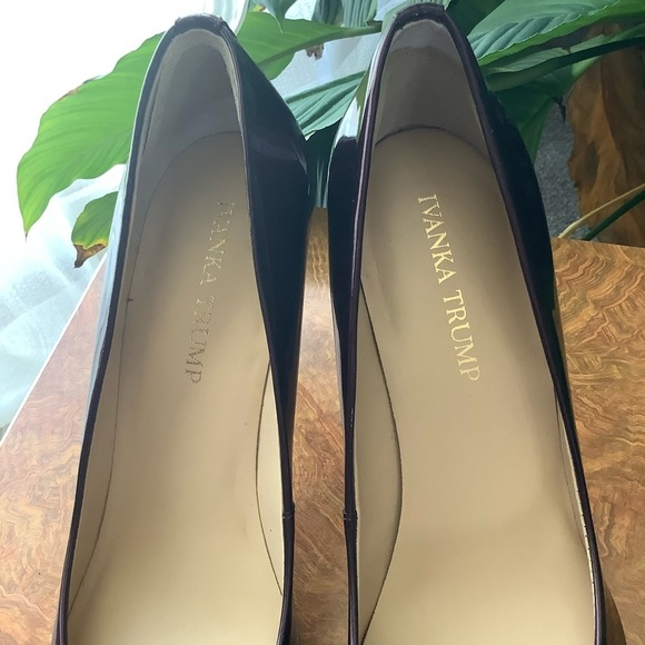 Nordstrom 7.5 Purple Patent Leather Ivanka Trump Platform Heels - Picture 7 of 10